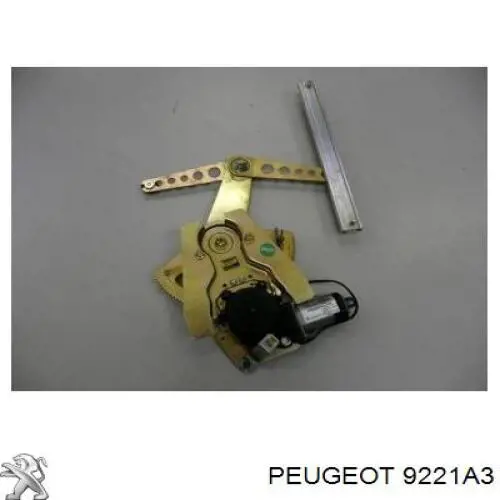 9221A3 Peugeot/Citroen Mechanizm podnoszenia szyby drzwi przednich lewych