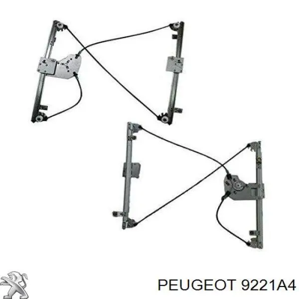 9221A4 Peugeot/Citroen Mechanizm podnoszenia szyby drzwi przednich lewych