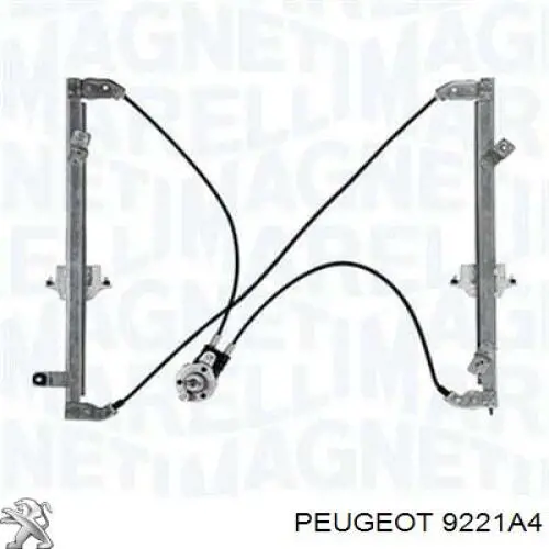 Mechanizm podnoszenia szyby drzwi przednich lewych Peugeot/Citroen 9221A4 cena, od 56,58 USD