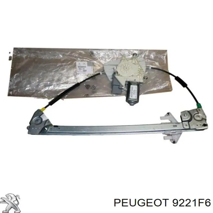 Mechanizm podnoszenia szyby drzwi przednich lewych Peugeot 406 (8C)