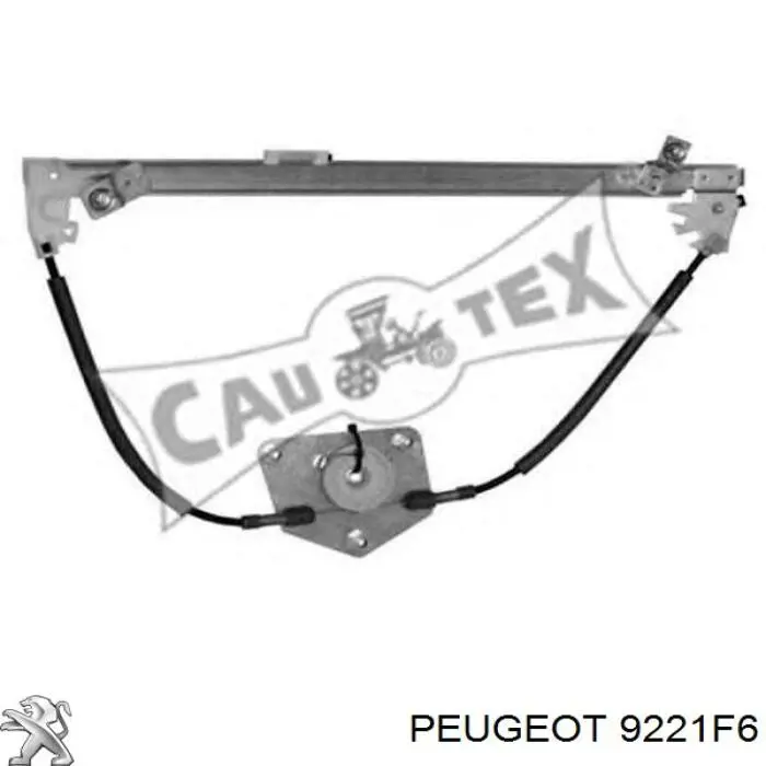 Do koszyka 9221F6 Peugeot/Citroen Mechanizm podnoszenia szyby drzwi przednich lewych