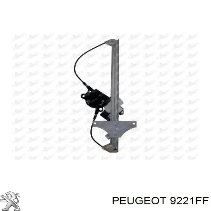 9221FF Peugeot/Citroen Mechanizm podnoszenia szyby drzwi przednich lewych