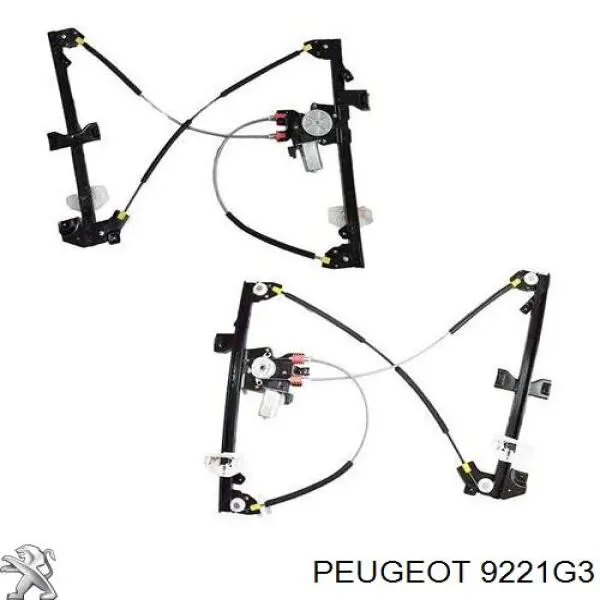 Do koszyka 9221G3 Peugeot/Citroen Mechanizm podnoszenia szyby drzwi przednich lewych