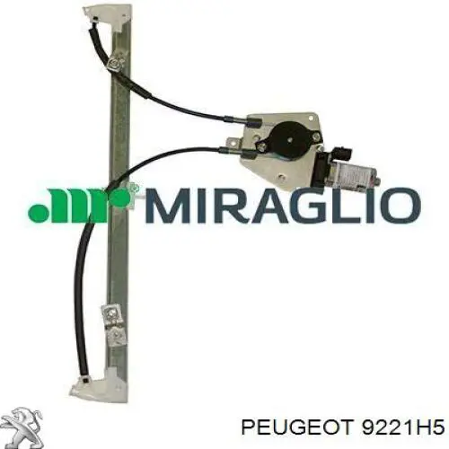 9221H5 Peugeot/Citroen Mechanizm podnoszenia szyby drzwi przednich lewych