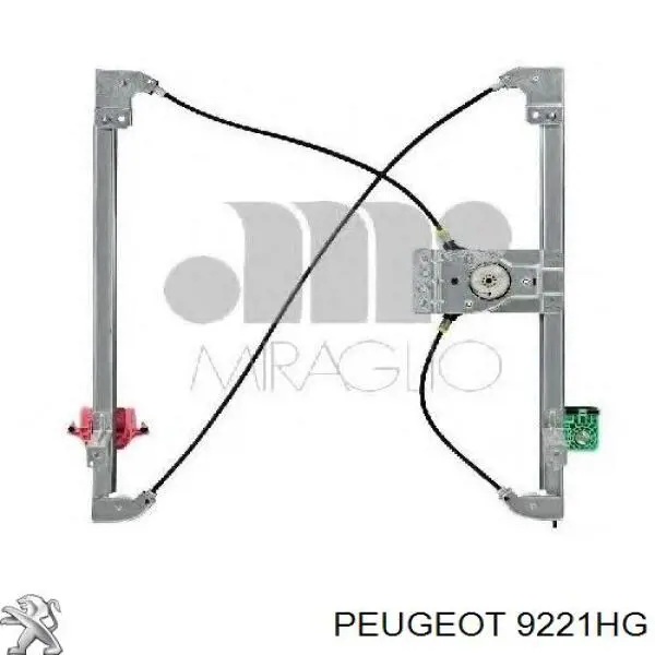 9221HG Peugeot/Citroen Mechanizm podnoszenia szyby drzwi przednich lewych