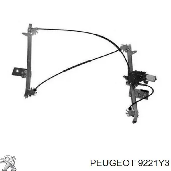 Do koszyka 9221G8 Peugeot/Citroen Mechanizm podnoszenia szyby drzwi przednich lewych