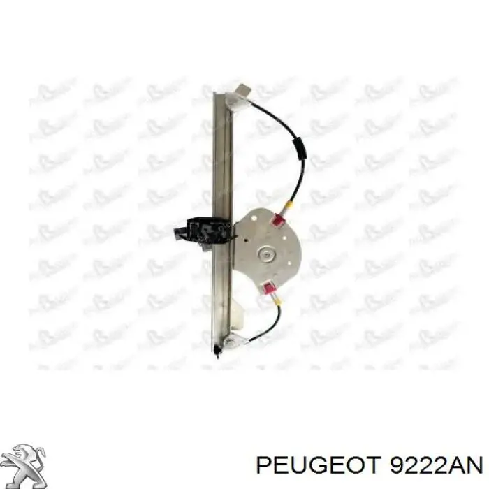 9222AN Peugeot/Citroen Mechanizm podnoszenia szyby drzwi przednich prawych