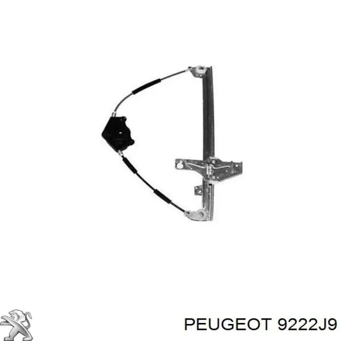 Mechanizm podnoszenia szyby drzwi przednich prawych Peugeot/Citroen 9222J9 cena, od 47,67 USD