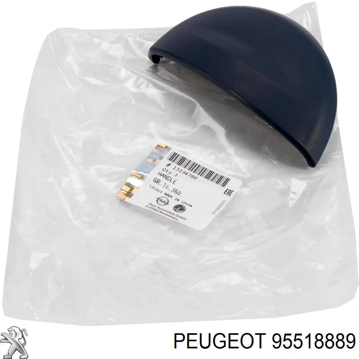 Do koszyka 95518889 Opel Klamka drzwi przednich zewnętrzna