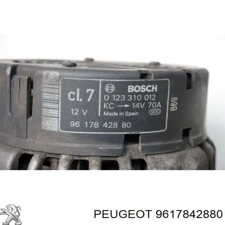 9617842880 Peugeot/Citroen alternator