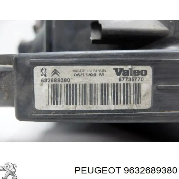 Reflektor lewy Peugeot/Citroen 9632689380 cena, od 66,40 USD