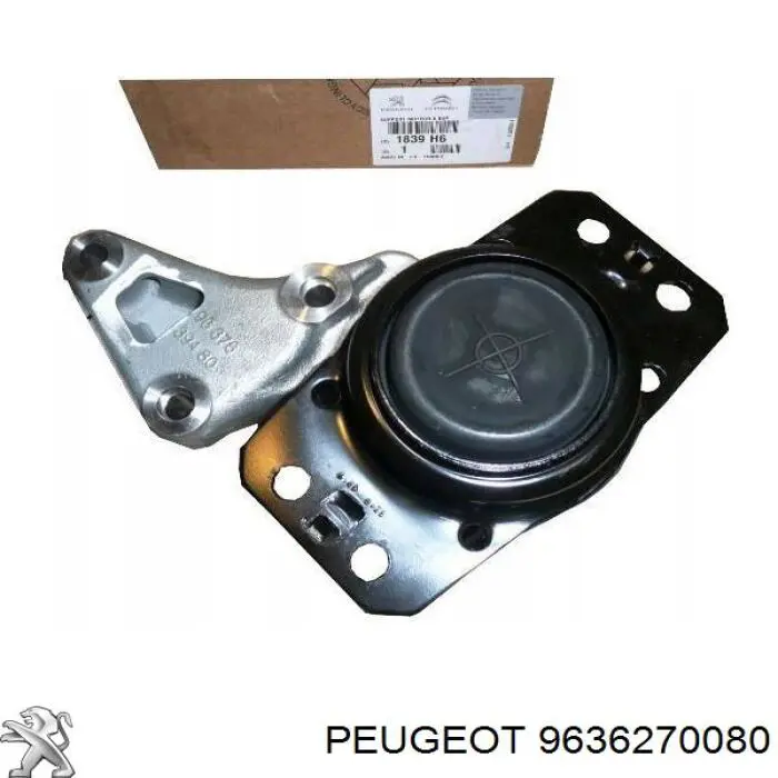 Do koszyka 9636270080 Peugeot/Citroen Poduszka (podpora) silnika prawa górna
