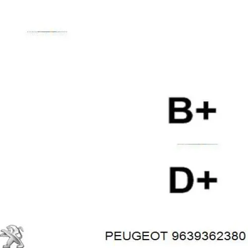 Do koszyka 9639362380 Peugeot/Citroen Alternator