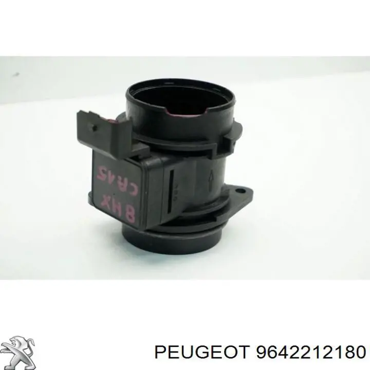 Do koszyka 9642212180 Peugeot/Citroen Czujnik przepływu powietrza, przepływomierz powietrza M.A.F.