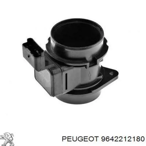 Czujnik przepływu powietrza, przepływomierz powietrza M.A.F. 9642212180 Peugeot/Citroen