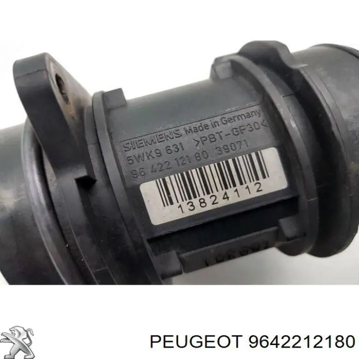 9642212180 Peugeot/Citroen Czujnik przepływu powietrza, przepływomierz powietrza M.A.F.