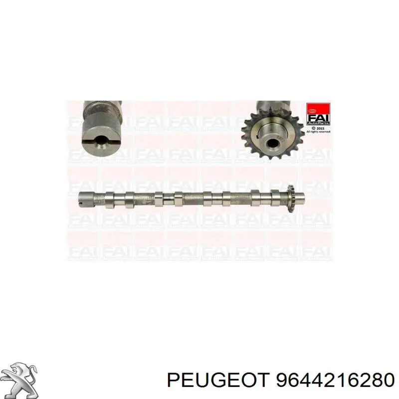 9644216280 Peugeot/Citroen wał rozrządu silnika ssący, dolotowy