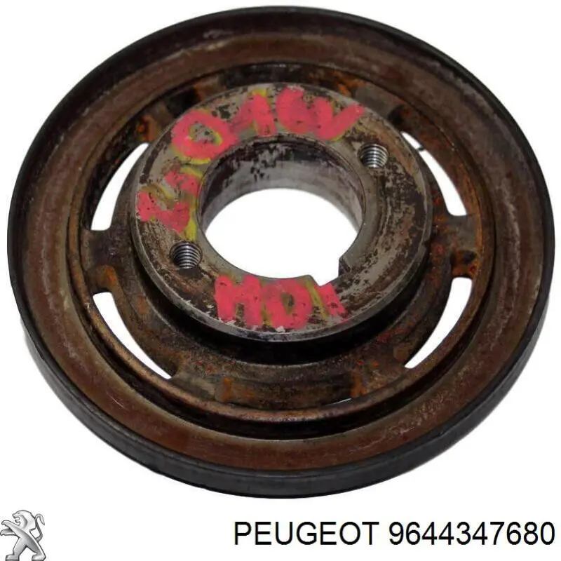 Koło pasowe wału korbowego 9644347680 Peugeot/Citroen