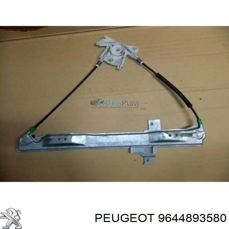 9644893580 Peugeot/Citroen Mechanizm podnoszenia szyby drzwi przednich lewych