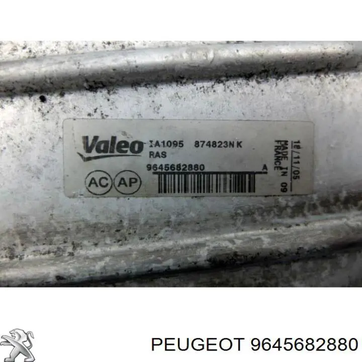 9645682880 Peugeot/Citroen Chłodnica intercoolera