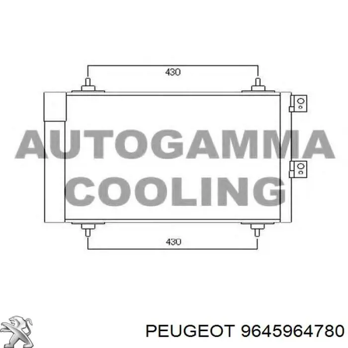 Do koszyka 9645964780 Peugeot/Citroen Chłodnica klimatyzacji