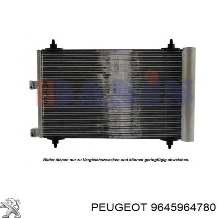 Chłodnica klimatyzacji Peugeot/Citroen 9645964780 cena, od 64,70 USD
