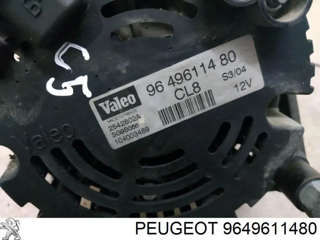 Alternator Peugeot/Citroen 9649611480 cena, od 90,24 USD