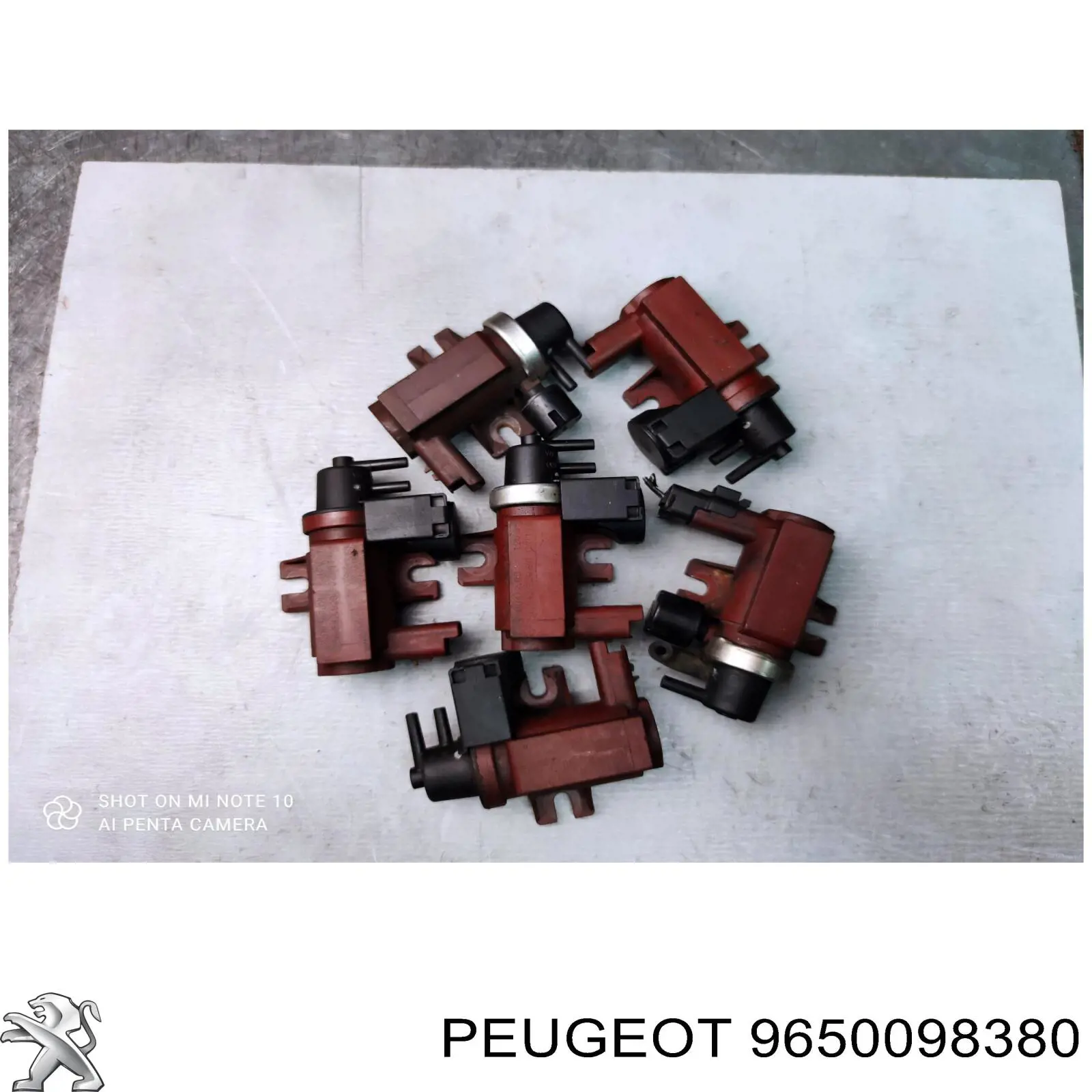 9650098380 Peugeot/Citroen Zawór elektromagnetyczny regulacji klapy EGR
