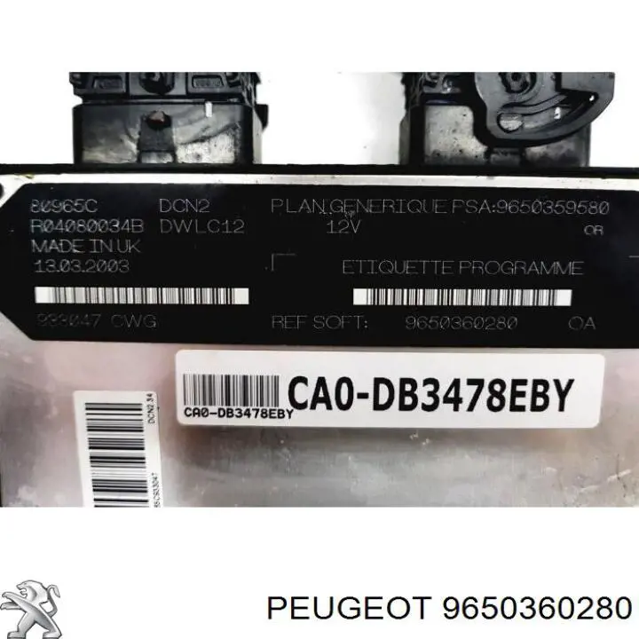 Sterownik silnika Peugeot 306 hatchback (7A) (1993 - 2001) cena, od 41,44 USD