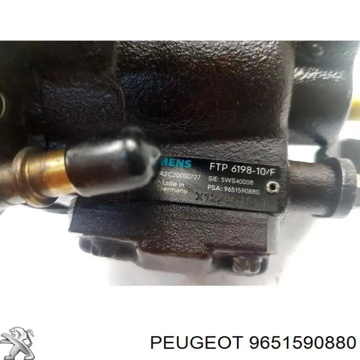 Do koszyka 9651590880 Peugeot/Citroen Pompa wtryskowa wysokiego ciśnienia