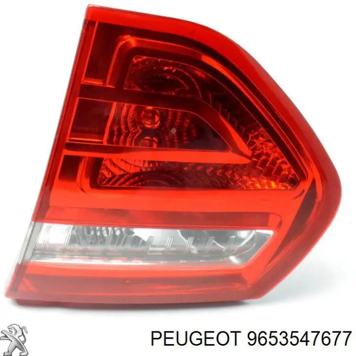 9653547677 Peugeot/Citroen Lampa zespolona tylna prawa wewnętrzna