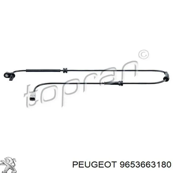 Do koszyka 9653663180 Peugeot/Citroen Czujnik ABS tylny
