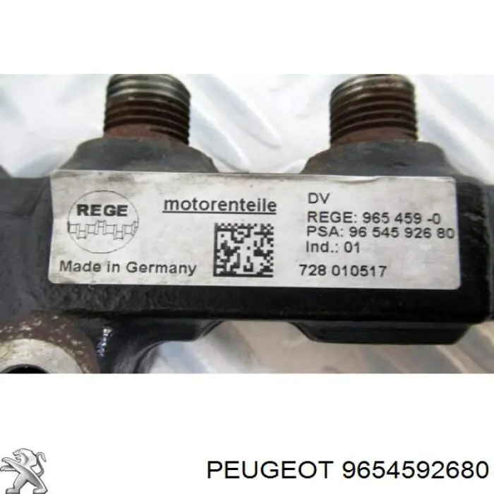 Czujnik ciśnienia paliwa Peugeot/Citroen 9654592680