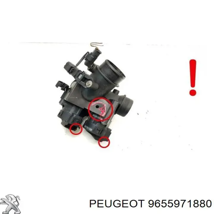 9655971880 Peugeot/Citroen Przepustnica, komplet
