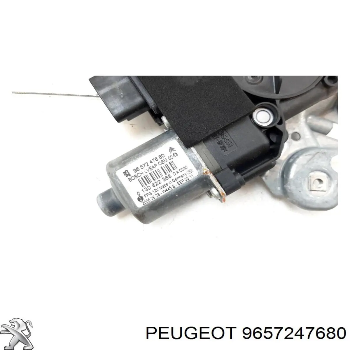 Do koszyka 9657247680 Peugeot/Citroen Silniczek podnośnika szyby drzwi przednich lewych