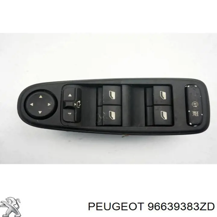 Panel przyciskowy sterowania podnośnikiem szyby przedni lewy Peugeot/Citroen 96639383ZD cena, od 49,37 USD