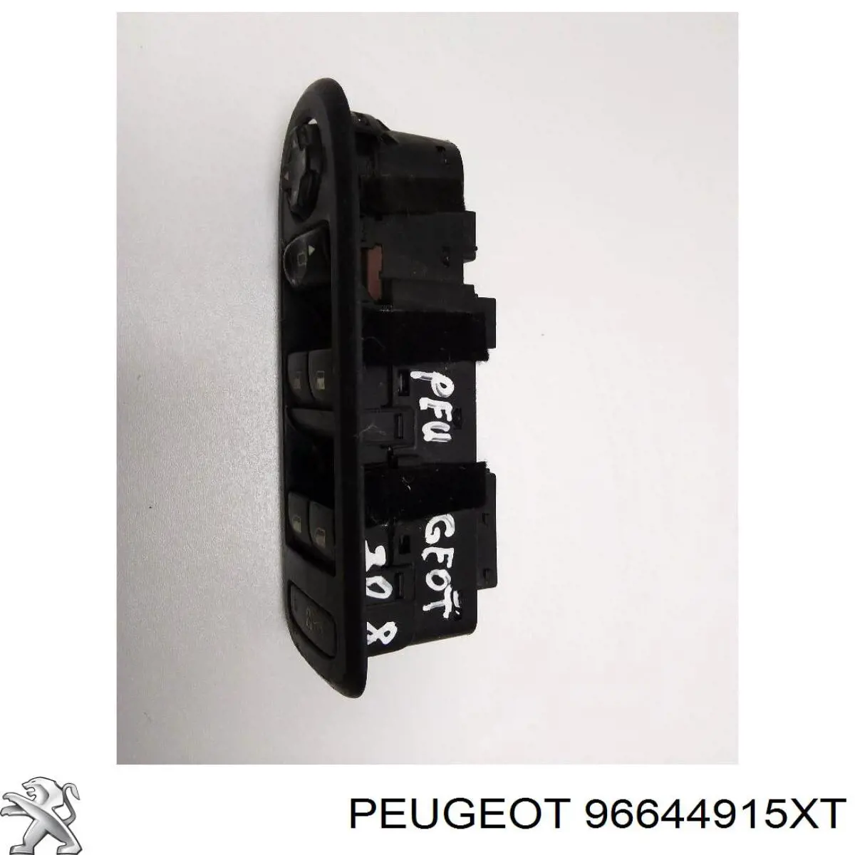 Panel przyciskowy sterowania podnośnikiem szyby przedni lewy Peugeot/Citroen 96644915XT cena, od 52,68 USD