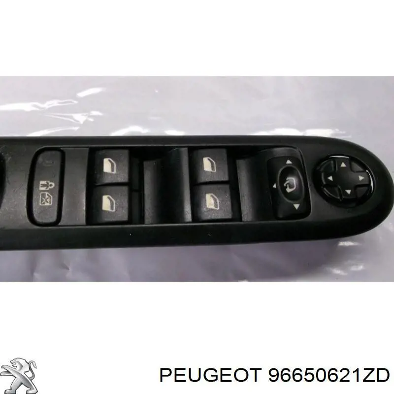 96650621ZD Peugeot/Citroen Panel przyciskowy sterowania podnośnikiem szyby przedni lewy