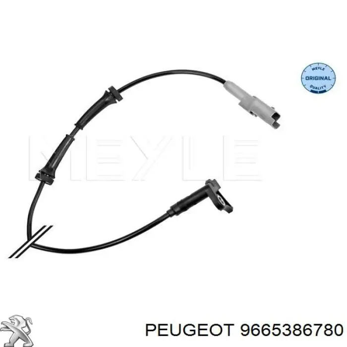 9665386780 Peugeot/Citroen Czujnik ABS przedni lewy
