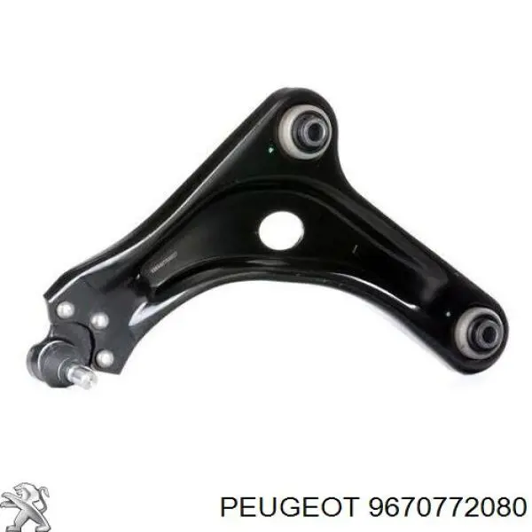 9670772080 Peugeot/Citroen Wahacz zawieszenia przedniego dolny lewy