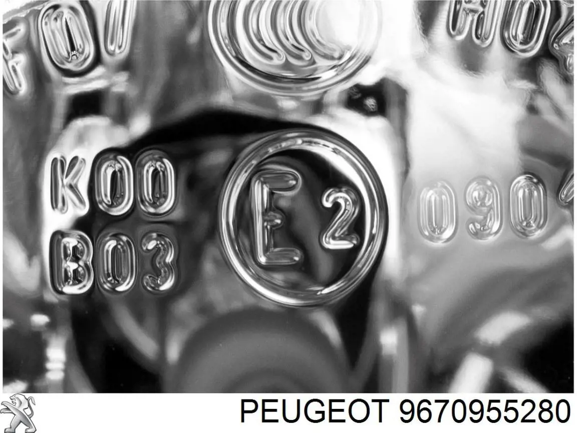 9670955280 Peugeot/Citroen Lampa przeciwmgielna lewa/prawa