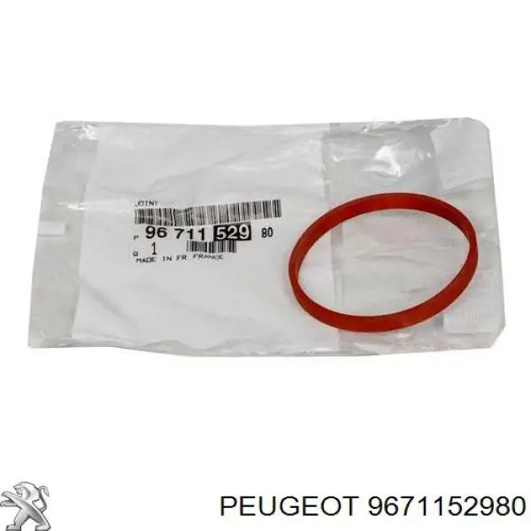 9671152980 Peugeot/Citroen Uszczelka (pierścień) przewodu chłodzenia turbiny, powrót