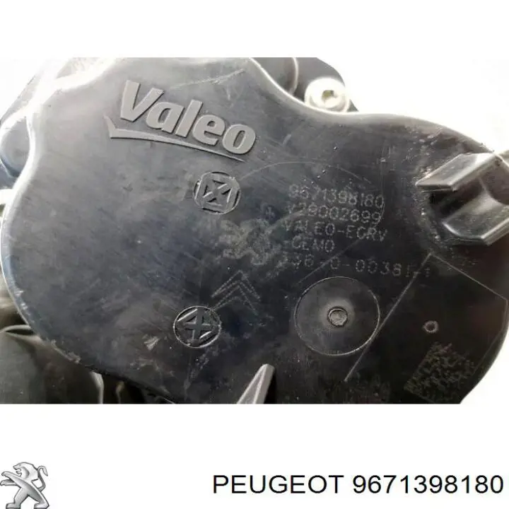 9671398180 Peugeot/Citroen Zawór recyrkulacji spalin EGR