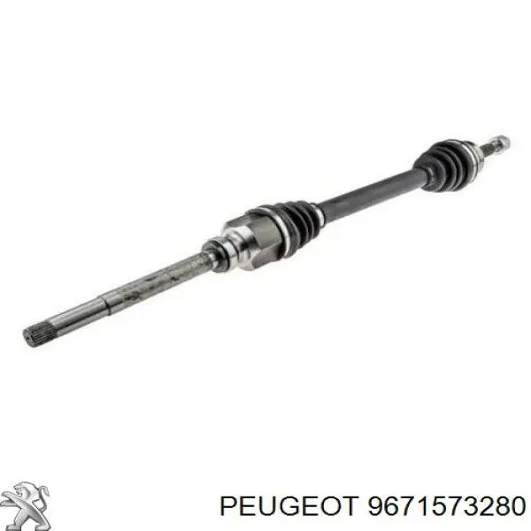9671573280 Peugeot/Citroen Półoś napędowa przednia prawa