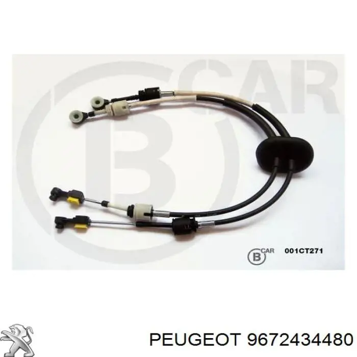 9672434480 Peugeot/Citroen Linka dźwigni zmiany biegów podwójna