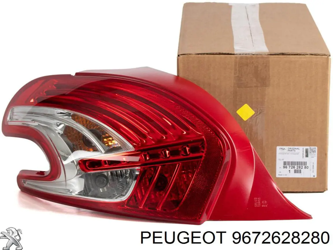 9672628280 Peugeot/Citroen Lampa zespolona tylna lewa