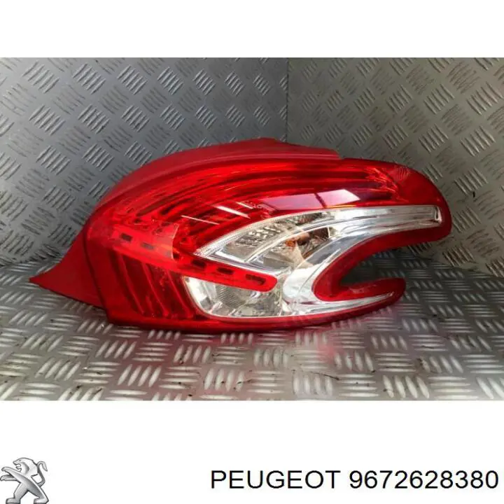 9672628380 Peugeot/Citroen Lampa zespolona tylna prawa