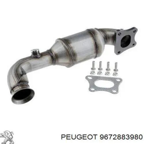 Konwerter-katalizator Peugeot/Citroen 9672883980 cena, od 250,69 USD