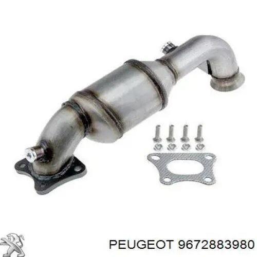 Do koszyka 9672883980 Peugeot/Citroen Konwerter-katalizator