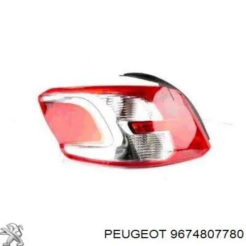 9674807780 Peugeot/Citroen Lampa zespolona tylna lewa